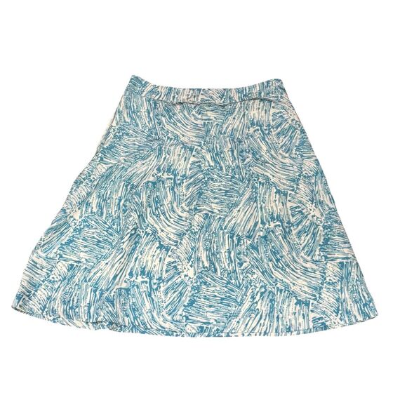 Rachel Comey "Hewes" Aqua abstract print skirt New With Tags Size 6 - Picture 2 of 6